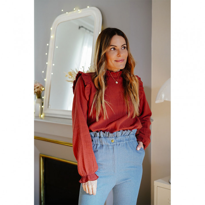 Blouse Ayla - sienne