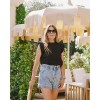 Blouse Tosca - Gaufrée Black