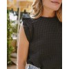 Blouse Tosca - Gaufrée Black