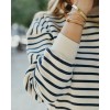 Sweat Cleo - écru et navy