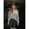 Simon Knit - ecru black