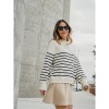 Simon Knit - ecru black