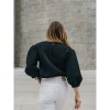 Blouse Louisa - Gaufré Noir