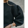 Blouse Louisa - Gaufré Noir