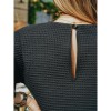 Robe Opale - Gaufré noir