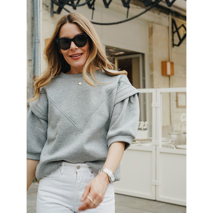 Sweat-Shirt Della - Gris Chiné