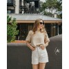 Short South - Denim Off White