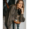 Andria blouse - Denim Noir