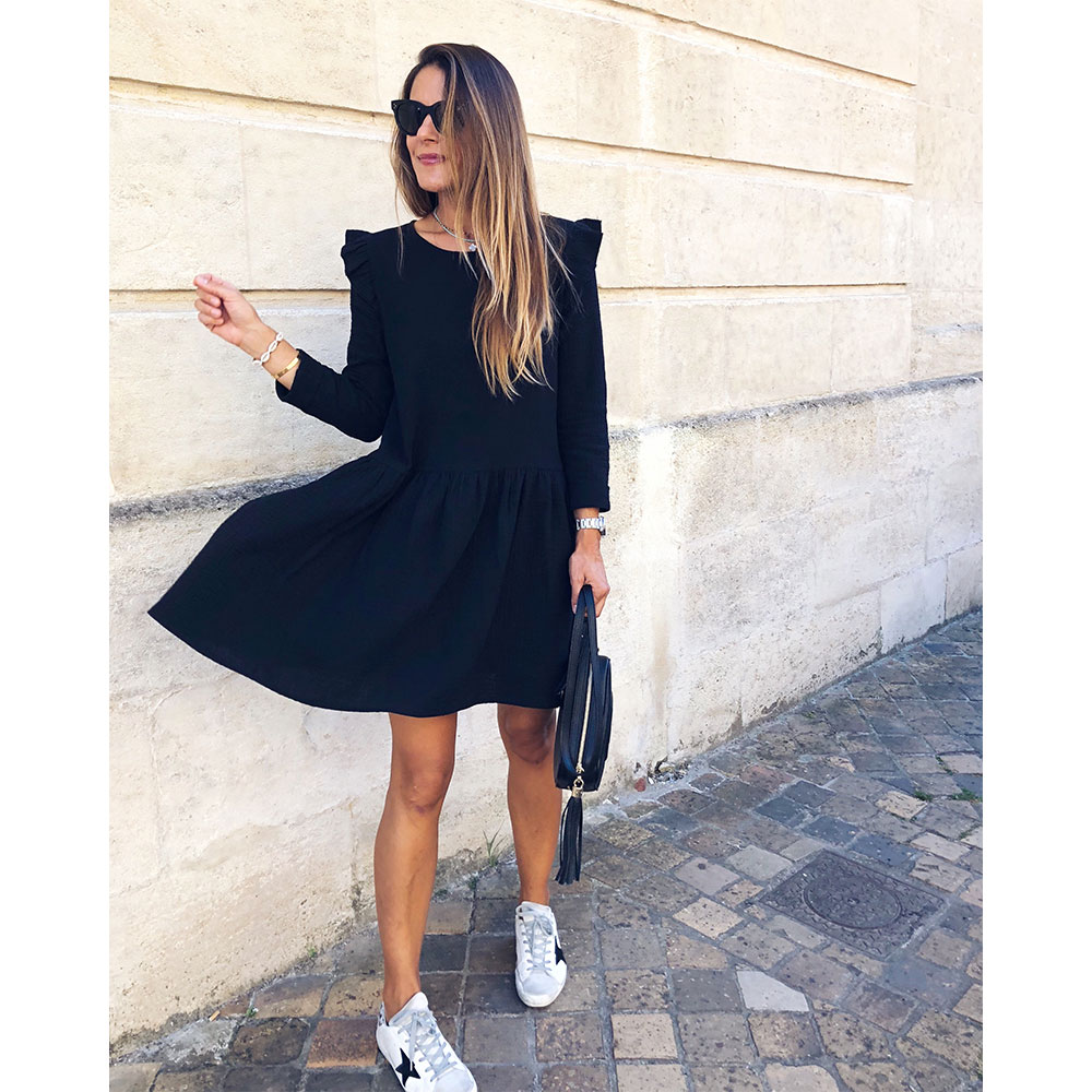 robe femme double gaze