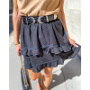 Hailey Skirt - Black linen